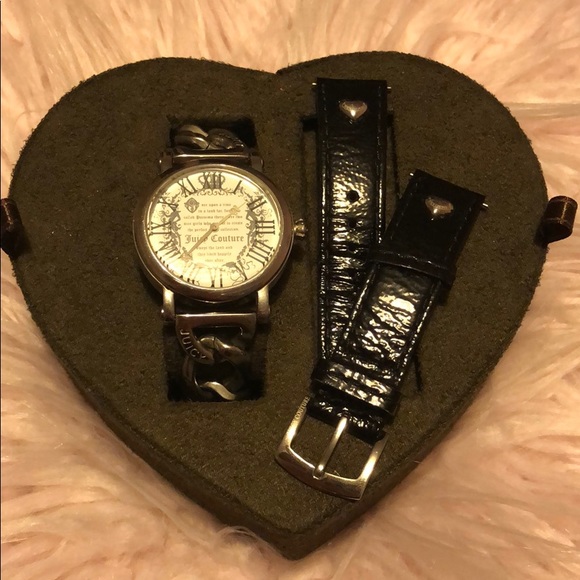 Juicy Couture watch with interchangeable straps